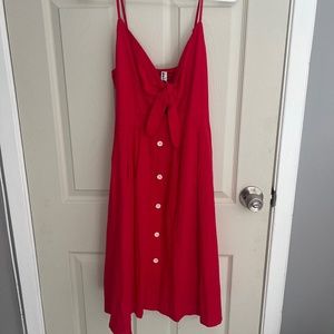 Red sun dress